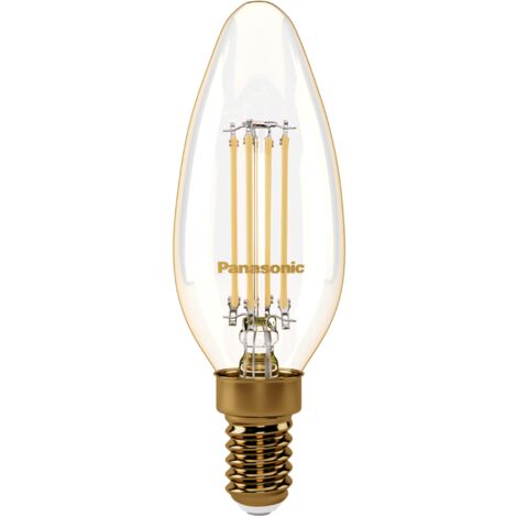 Ampoule flamme filament LED E14 2.2W 2000K Panasonic