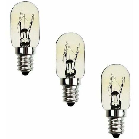 Ampoule frigo E14 15W – Luminosité 150lm 2700K – Compatible réfrigérateurs et congélateurs – Lot de 3 ampoules
