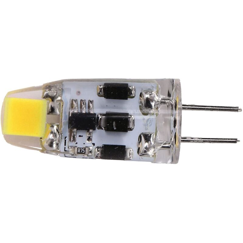 Ampoule G4, 2W 200LM Ampoule LED Bi-Broches en Silicone à Gradation 360 ° pour Bureau à Domicile AC/DC 12-24V Conception de Dissipation Thermique à