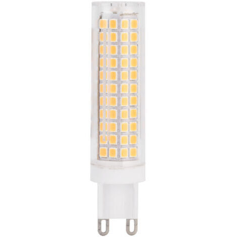 Ampoule G9 136LED 15W 1200LM, ampoule de maïs BiPin en céramique à intensité variable pour l'éclairage intérieur de la maison (blanc chaud 110V)