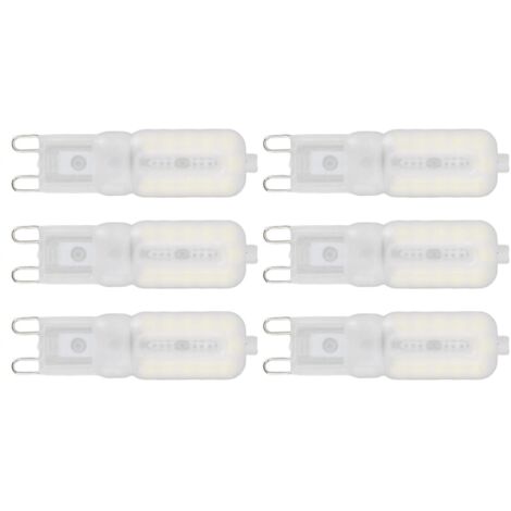 Ampoule G9 à Intensité Variable Protection des Yeux économie D'énergie 5W 22 LED Petites Ampoules pour Plafonnier Lampe de Bureau 6 Pièces G9 Lampe de Table Ampoule 22 LED Ampoule(1)