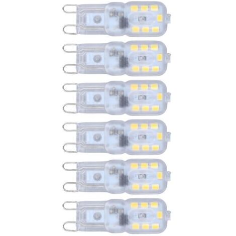 Ampoule G9 LED - SALUTUYA - 3W - Dimmable - Protection des Yeux - Économie d'Énergie - 6pcs