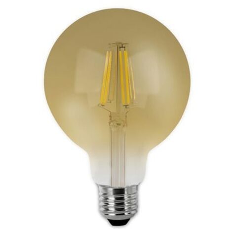 Ampoule globe LED à filament E27 G80 (6W 2200K 600lm) IP20 Ø8x10cm style vintage