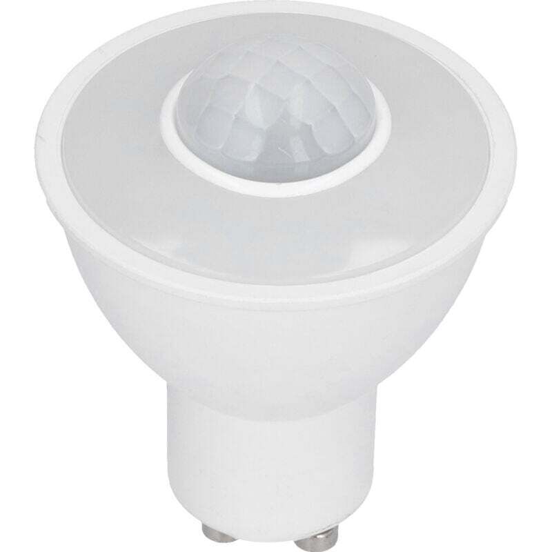 Ampoule GU10 ampoule de détection de corps infrarouge 5W 500LM ampoule LED pour plafond couloir AC100-240V lumière blanche