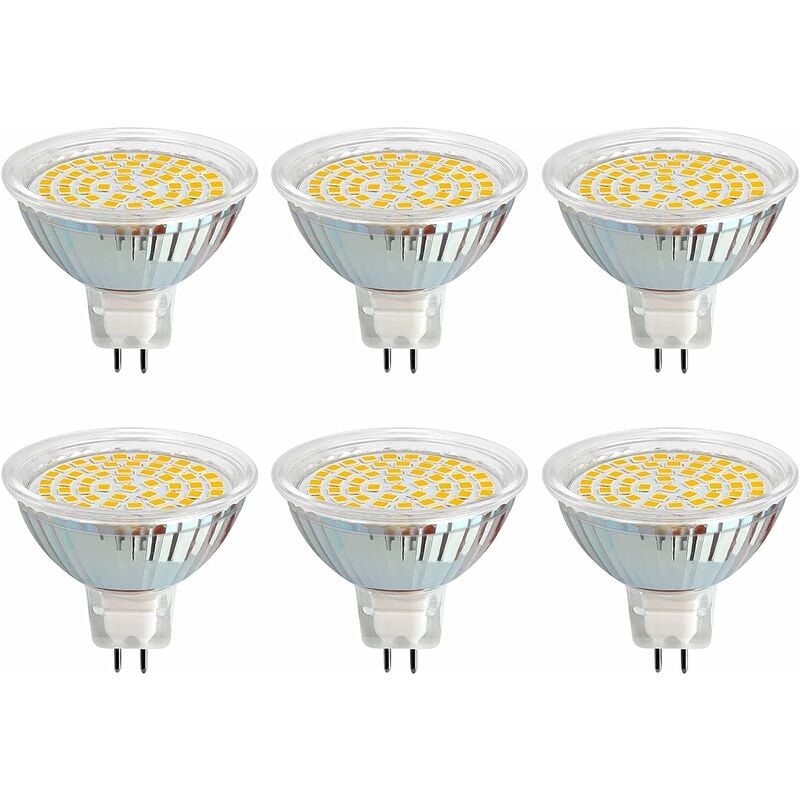 Beijiyi - Ampoule GU5.3 led 12V 3W Blanc Chaud 6000K, Ø50mm, Équivalent GU5.3 30W , 300LM, ac/dc 12V MR16 GU5.3 Spot led Encastrable pour Jardin