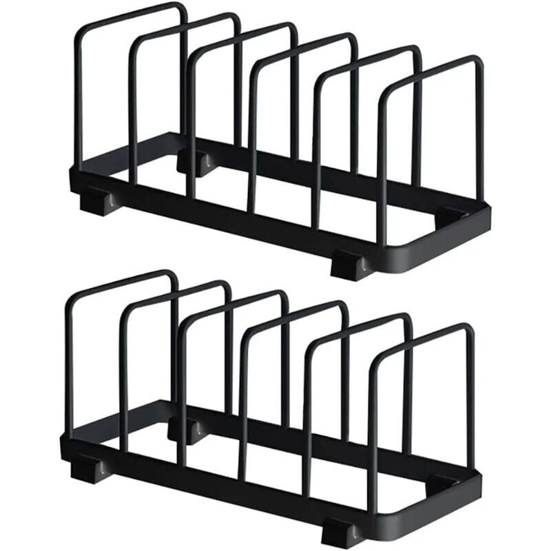 Assiette Organisateur, Égouttoir à Vaisselle, Supports à Assiettes, Organisateur d'Étagère à Assiettes, Rangement de Planche à Découper pour Cuisine