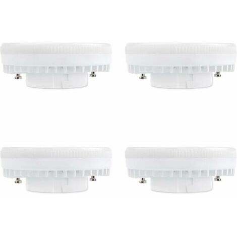 Ampoule GX53 LED 9W, Blanc Froid 6000K, 120°, Équivalent Lampe CFL GX53 15W-18W, 900LM, Non-dimmable, Spot LED Encastrable pour Meuble Cuisine/Plafond/Armoire, lot de 4 DGQXOI4LB5