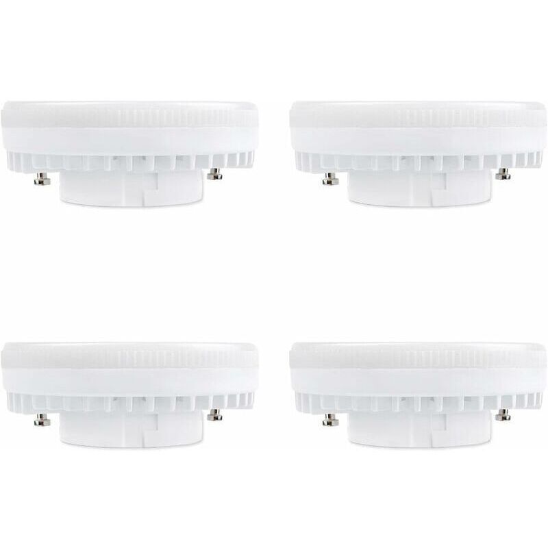 Ampoule GX53 LED 9W, Blanc Froid 6000K, 120°, Équivalent Lampe CFL GX53 15W-18W, 900LM, Non-dimmable, Spot LED Encastrable pour Meuble