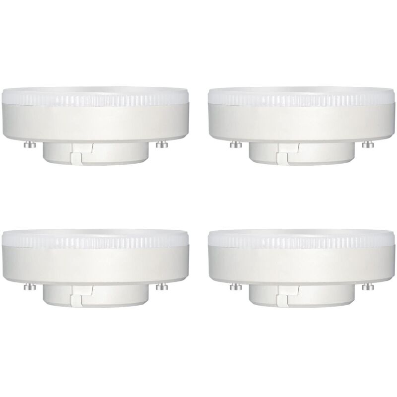 Ampoule GX53 LED 9W, Blanc Froid 6000K, 180°, Équivalent Lampe GX53 CFL & Halogène, 800LM, Non-dimmable, Spot LED Encastrable pour Meuble