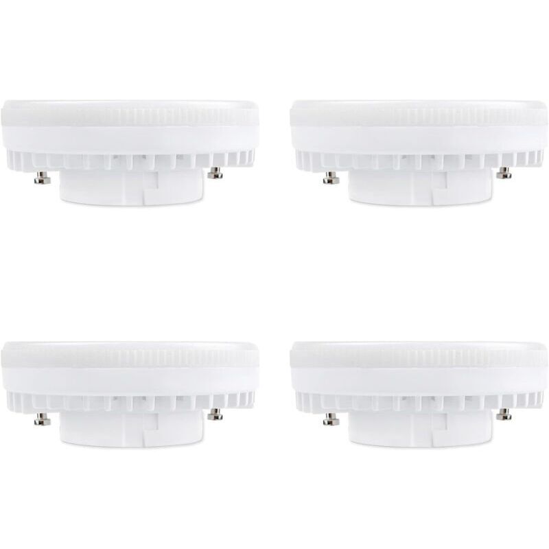 RHG Ampoule GX53 LED 9W Blanc Neutre 4000K, 900LM, 120°, Équivalent Lampe CFL GX53 15W-18W, non-dimmable, Spot LED Encastrable GX53 Neutre pour