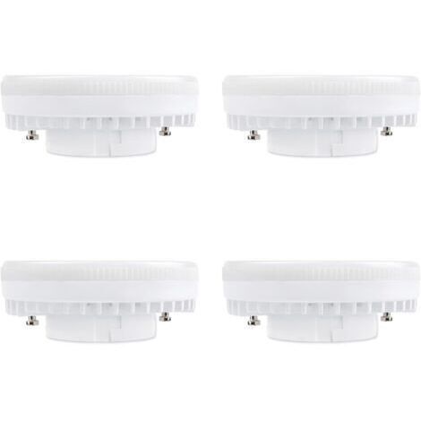 Ampoule GX53 LED 9W Blanc Neutre 4000K, 900LM, 120°, Équivalent Lampe CFL GX53 15W-18W, non-dimmable, Spot LED Encastrable GX53 Neutre pour Plafonnier de Meuble Cuisine, lot de 4 [Classe énergétique A