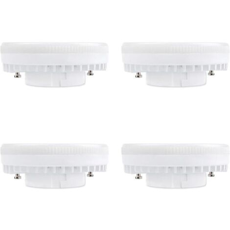 Ampoule GX53 LED 9W Blanc Neutre 4000K, 900LM, 120°, Équivalent Lampe CFL GX53 15W-18W, non-dimmable, Spot LED Encastrable GX53 Neutre pour Plafonnier de Meuble Cuisine, lot de 4 [Classe énergétique A