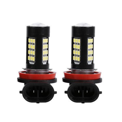 Ampoule H11/H8 LED 42 SMD 2835 Blanc Canbus Anti-Erreur pour Phare et Anti-Brouillard