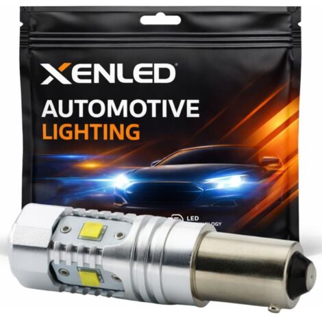 Ampoule H21W 5 LED CREE - BAY9S - lampe de signalisation LED haute puissance 12V - Blanc