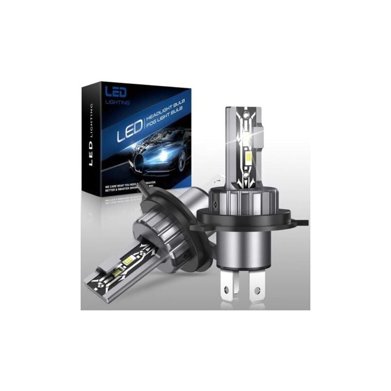 Ampoule H4 LED,20W 6000K 12V Blanc Froid,ampoule led H4 IP68 étanche,H4 Lampadine per Fari Auto,Ampoules Auto de Rechange Pour Lampes Halogènes et