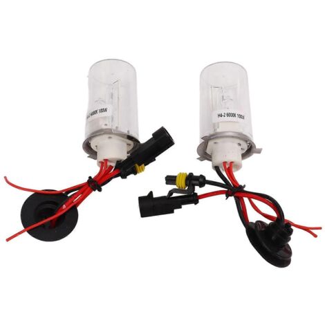 Ampoule H4‑2 6000K 100W Protection basse et haute tension Kit conversion phares de voiture, ampoule de phare LED 6000K pour auto.