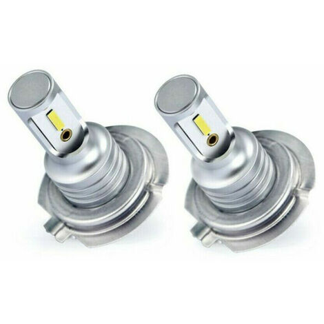 Ampoule H7 LED, 1000 LM 6000K Blanc Extrêmement Brillant Phare LED, IP68 Étanche Tout-en-un Kit de Conversion Plug and Play，2 H7 Ampoule 13Treize