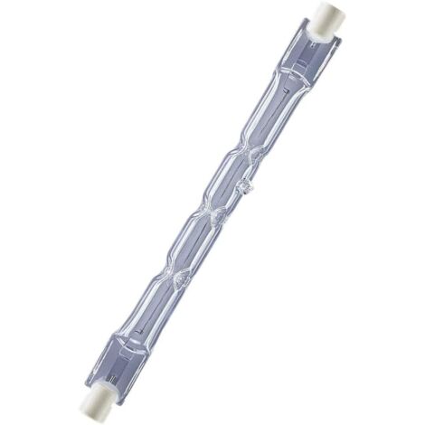 Ampoule halogène 120 W 230 V R7s, longueur 78 mm  anciennement 150 W  2250 lm  2950 K blanc chaud [Classe énergétique G]