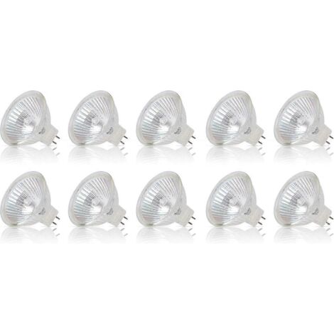 Ampoule halogène, ampoule spot MR16, ampoule 12 V 20 W, ampoule GU5.3 dimmable MR16, ampoule halogène 2 broches, lumière blanc chaud 2700 K