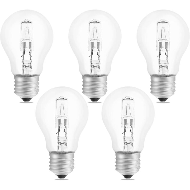 Beijiyi - Ampoule Halogène E27 A55 42W Dimmable, AC220-240V, 650LM Blanc Chaud 2700K, Transparent Ampoule Globe E27 Halogene pour Plafonnier, Lampe