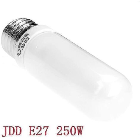 Ampoule halogène E27 Halolux Ceram 150 W à intensité variable, finition mate, diamètre 32 mm, lot de 2 [JKW]-250W-