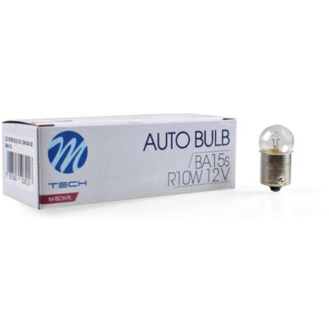 AMPOULE HALOGENE G18 BA15S 12V 10W (BOITE DE 10) MTECH