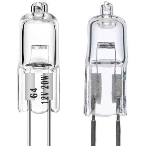 Ampoule halogène G4, 12 V 10 W, blanc chaud 3000 K, 150 lm, dimmable, lampe halogène G4, ampoule capsule transparente, lot de 10