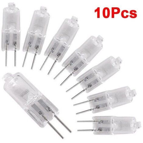 Ampoule halogène G4 20W 3000K blanc chaud - 10x - Durée de vie 3000 heures