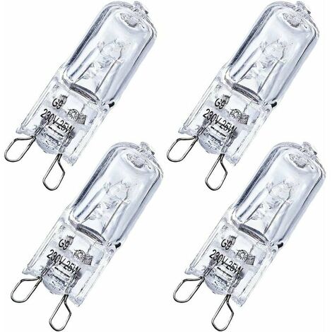 Ampoules halogènes à LED G9, 220V, 20W, 25W, 40W, 60W, cuillère à soupe,  perles insérées, lampe