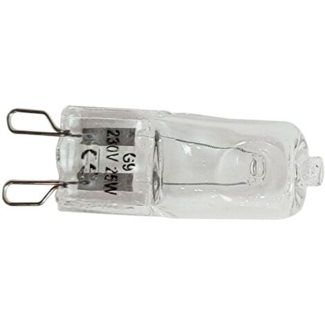Ampoule halogène G9 25W (71X2994) Four micro-ondes SCHOLTES, PROGRESS, SIEMENS, CONSTRUCTA, ZANUSSI, KITCHENAID, ARTHUR MARTIN ELECTROLUX, LEONARD, BRANDT, ELECTROLUX, ARTHUR MARTIN, PELGRIM, FAURE, A