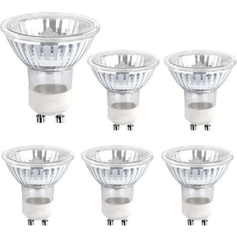 Ampoule Halogene GU10 35W 230V, 380lm Blanc Chaud 2700K, Dimmable Ampoule Spot Halogene, pour Lumière d'armoire, Lumières d'exposition, pack de 6