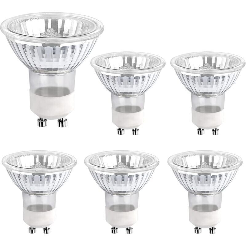 Ampoule Halogene GU10 35W 230V, 380lm Blanc Chaud 2700K, Dimmable Ampoule Spot Halogene, pour Lumire d'armoire, Lumires d'exposition, pack de 6
