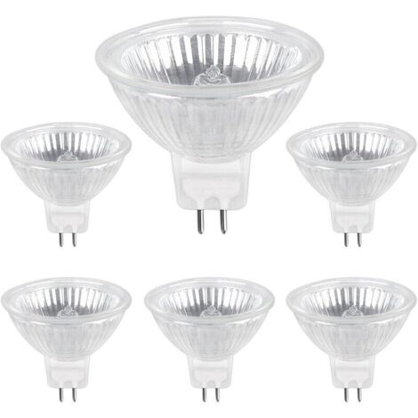 Ampoule Halogene GU5.3 35W 12V, 680lm Blanc Chaud 2700K Dimmable, Ampoule Spot Halogène MR16, pack de 6