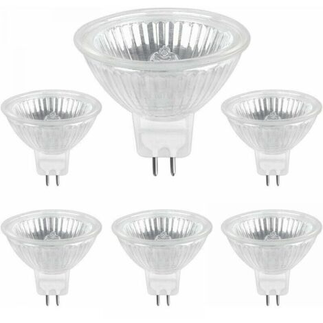 Ampoule Halogene GU5.3 35W 12V, Ampoule Spot Halogène MR16, pack de 6,