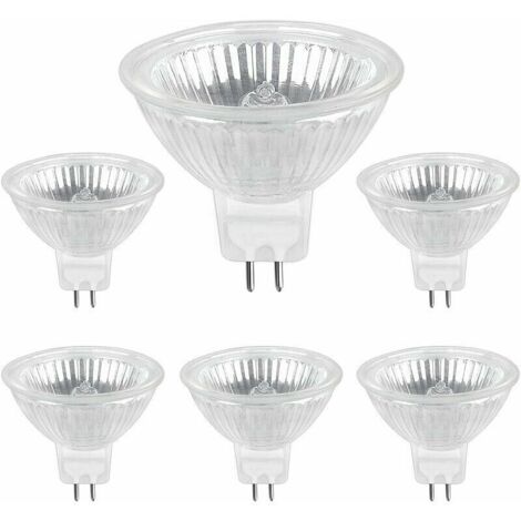 Ampoule Halogene GU5.3 35W 12V,  Ampoule Spot Halogène MR16, pack de 6,