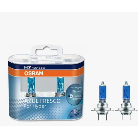 Ampoule halogène H7 Cool Blue Ultra Vit 5300K 12V 55W (2 unités) - AquaForge