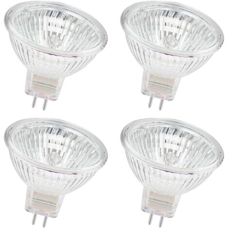 Ampoule Halogène MR16 - 4 Pièces - 35W 12V - Dimmable Blanc Chaud 2700K - Culot GU5.3