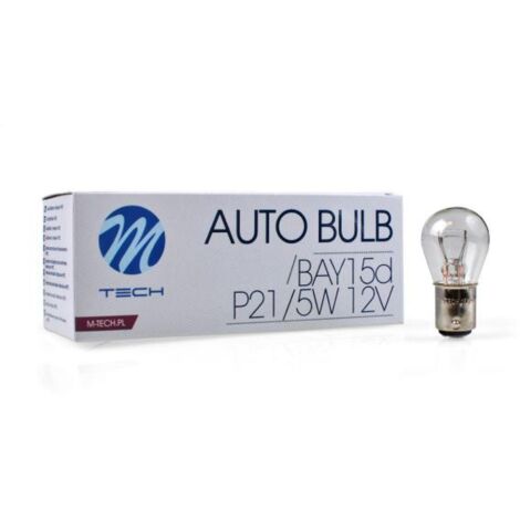 AMPOULE HALOGENE P21/5W BAY15D 12V 21/5W (BOITE DE 10) MTECH