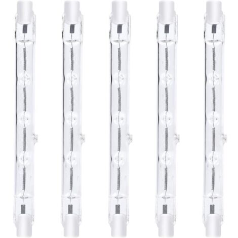 Ampoule halogène R7s 300W dimmable – Blanc chaud 2800K – 3000lm – AC220-240V – Lot de 5 pour éclairage de paysage et sécurité