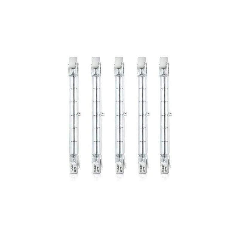 Galozzoit - Ampoule halogène- Dimmable R7S 118mm 300W Ampoule Halogène Crayon AC220-240V 5900lm J118 Projecteur Halogène Linéaire pour l'éclairage de