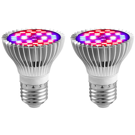 Randaco Lampe Horticole 30W Tasmor Lampe Plante Intérieur 60 LEDs à 360°  Lampes de Croissance