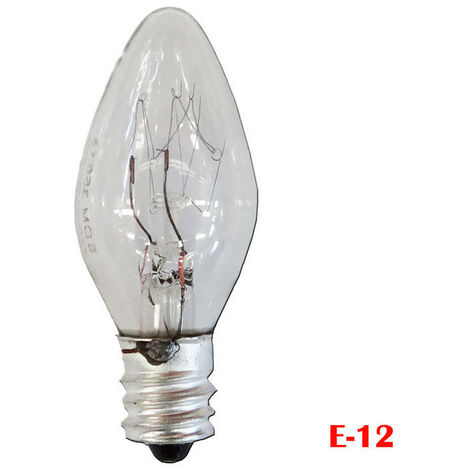 Ampoule Incandescente Bougie-Mini Clair 7w E-12