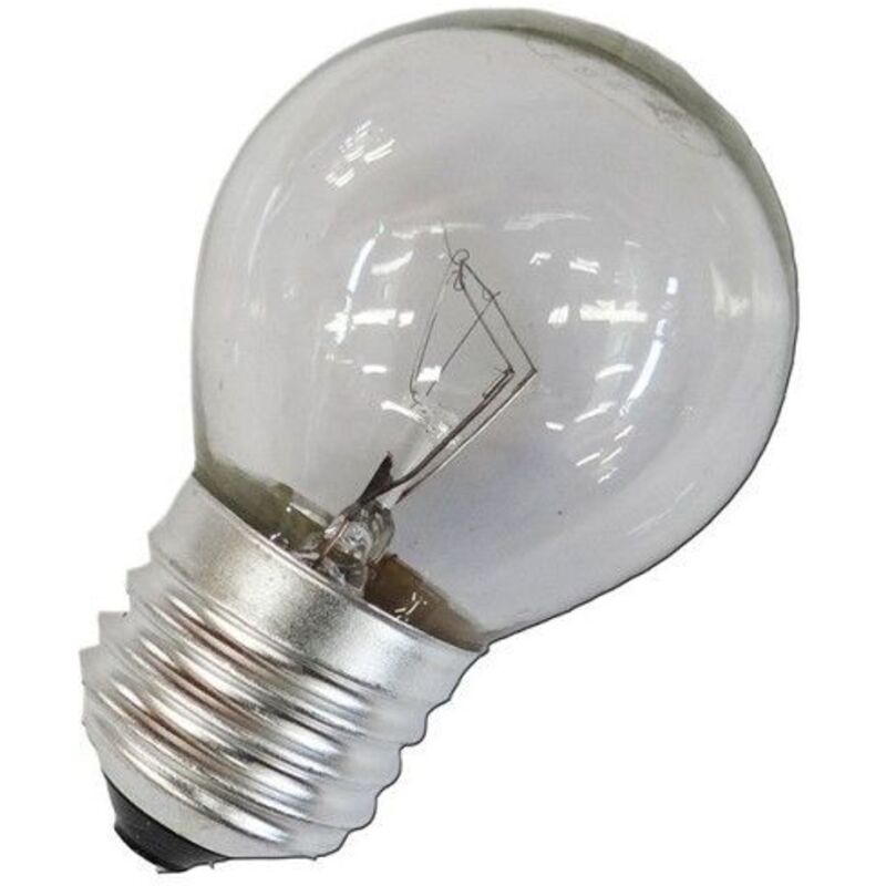 Ampoule à incandescence sphérique transparente 60 w E27 à usage industriel uniquement
