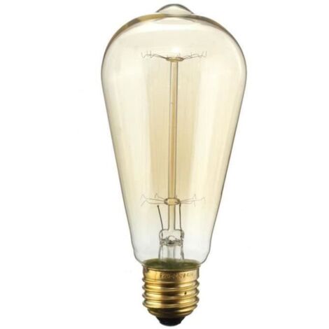 Ampoule incandescente TEMPSA Edision x6 - ST64 Retro - E27 - 220V - 60W - Blanc chaud