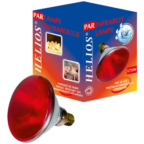 Ampoule infrarouge PAR Helios 175 W, rouge