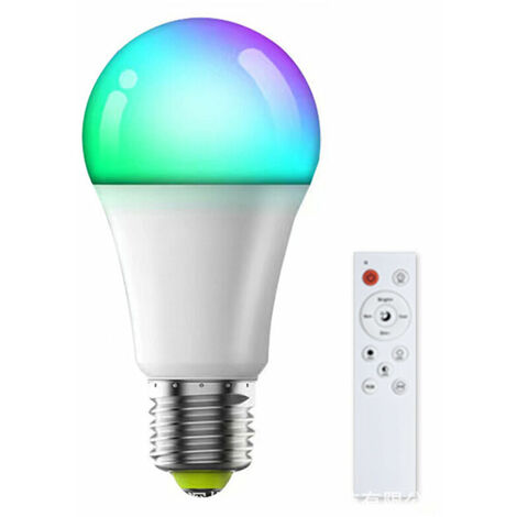 Ampoule Intelligente Wifi Led Smart Bulb 12W avec télécommande，220 ampoule