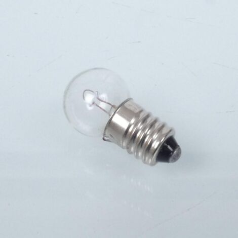 Ampoule lampe blanche 12V 6W norme E10 culot G14 à vis pour