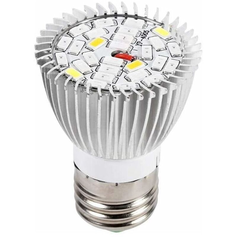 Ampoule Lampe de Croissance, LED Cultiver Ampoule 10W E27 Haute Puissance Panneau Full Spectrum LED À Effet de Serre Hydroponique Vegs En Pot Plante