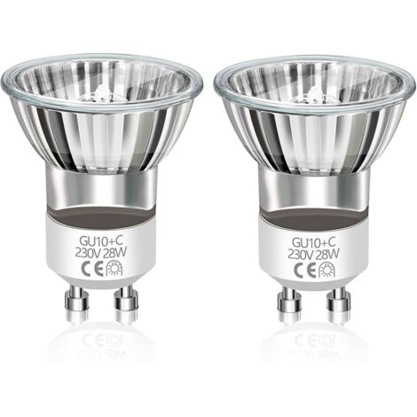 Ampoule Lampe Lave Mini GU10 28W 230V Dimmable, Ampoule Spot MR11, 330LM Blanc Chaud 2800K, Ampoule Réflecteur GU10 Remplacement pour Lampe à Lave, Ø35x47MM, Lot de 2