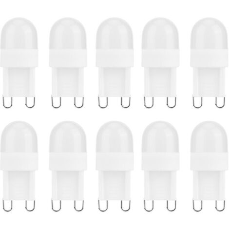 Ampoule Led, 10pcs 1.5w g9 Ampoules Led Petite Ampoule De Base à Deux Broches Pour Lustre Éclairage Intérieur 230v（Lumière Chaude）